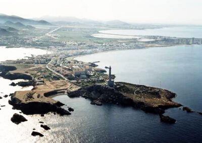 Vista aérea de playa de Cala Fría en Cabo de Palos (gestiona Ayuntamiento Cartagena)