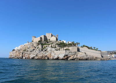 Castillo del Papa Luna cerca de playa Norte de Peñíscola