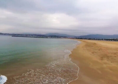 Playa de Hondarribia en Guipúzcoa